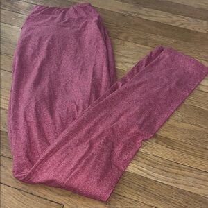 LuLaRoe Cozy Heathered Red Tall & Curvy Leggings